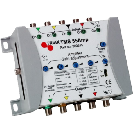 TMS 55 AMP zosilňovač pre kaskádne zapojenie