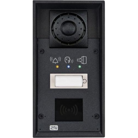 Helios IP FORCE 1 tlačítko, piktogramy a príprava pre čítačku IP dverný vrátnik