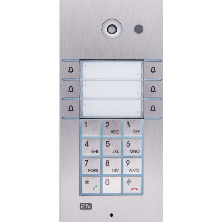 Helios IP VARIO, 3x2 tlačítka + klávesnica + kamera IP dverný vrátnik