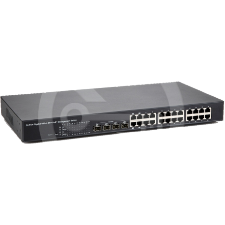 300-7620GPOE4GC Signamax web managed PoE switch, 20x 1G PoE+ 4x 1G Combo, 390W 
