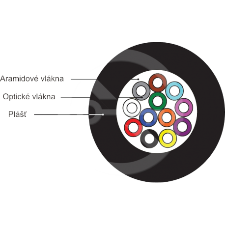 DROP1000 univerzální kabel Solarix 12vl 9/125, 3,8mm LSOH, černý, G.657A2, 500m