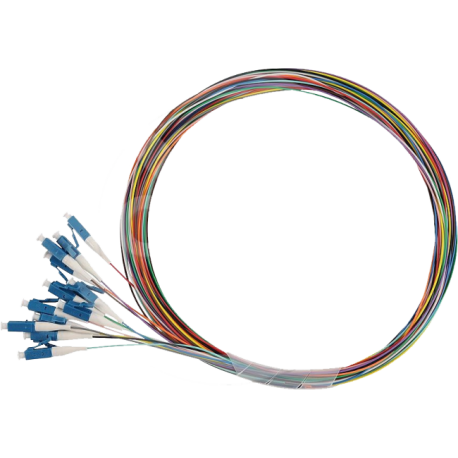 Pigtail 9/125 LCpc SM OS1 1,5m, balenie 12ks - farby SXPI-LC-PC-OS1-1,5M-12PCK