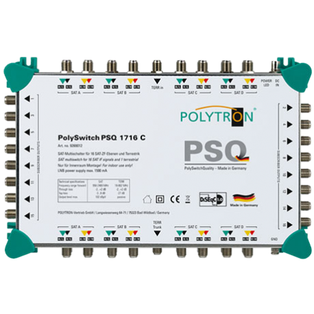 PSQ 1716 C Green-line kaskádový multiprepínač
