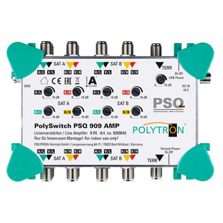 PSQ 909 Amp 9-vstupový zosilňovač