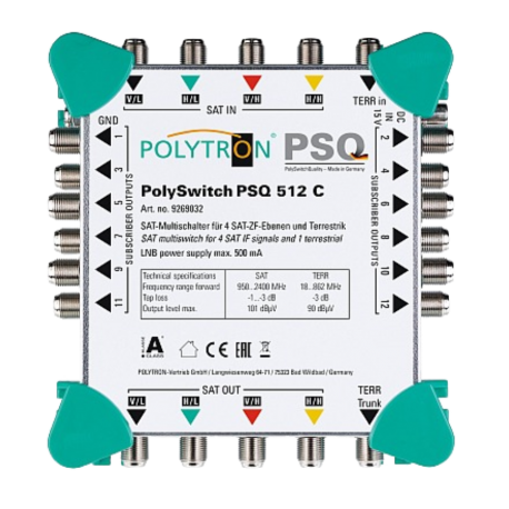 PSQ 512 C Green-line kaskádový multiprepínač