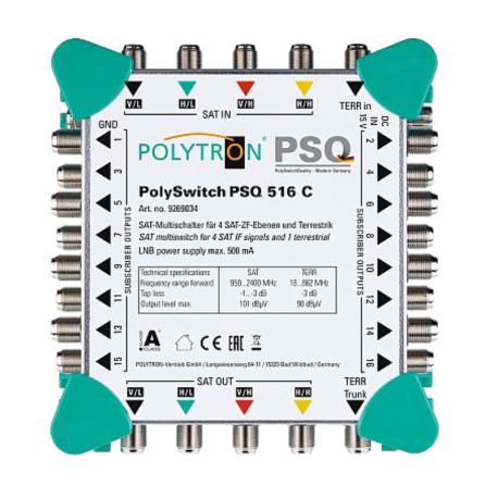 PSQ 516 C Green-line kaskádový multiprepínač