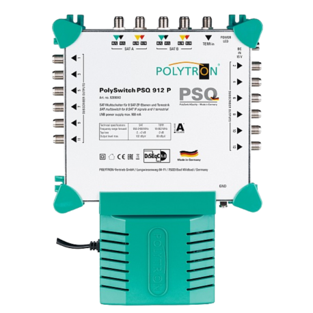 PSQ 912 P samostatný multiprepínač 9 vstupov, 12 výstupov